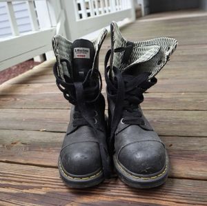 Black Industrial Steel Toe Doc Martens